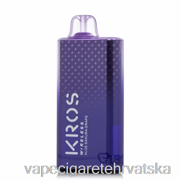 Vape Hrvatska Kros Wireless 9000 Disposable Aloe Sakura Grape